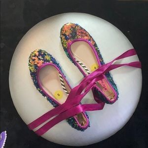 Sequin Betsy Johnson Flats